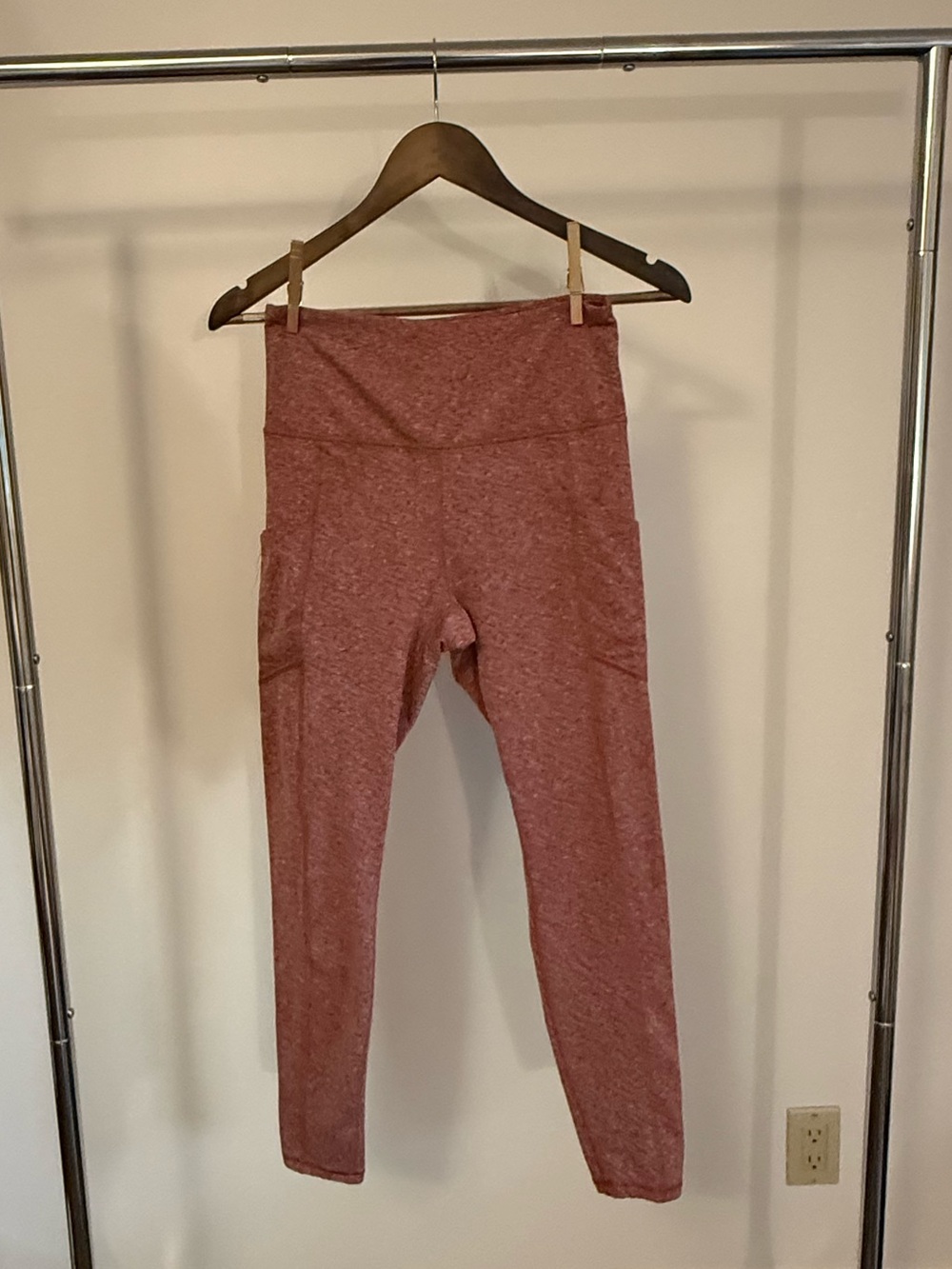 Zobha Heathered Rose High-Waist Leggings